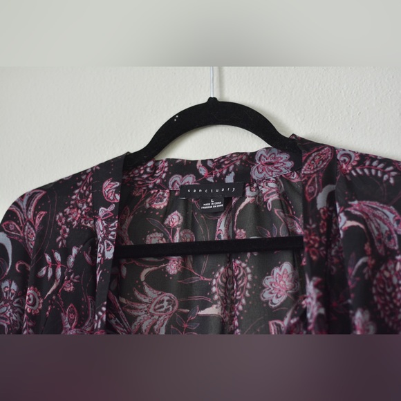 Sanctuary Long Sleeve Blouse Large NWOT - Picture 5 of 11